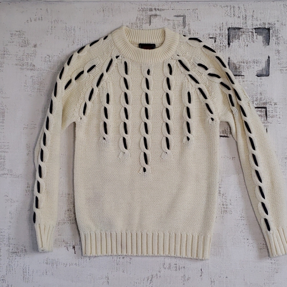 The most beautiful cable knit sweater